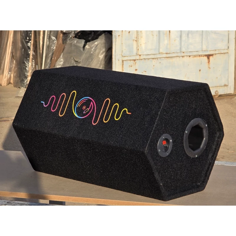 ساب باکس بوم باکس شیش ضلعی با برش CNC